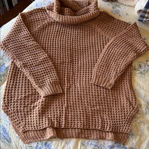 Elegant Tan Turtleneck Sweater